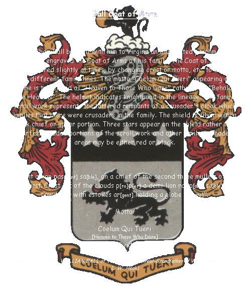 Ball Family Coat of Arms